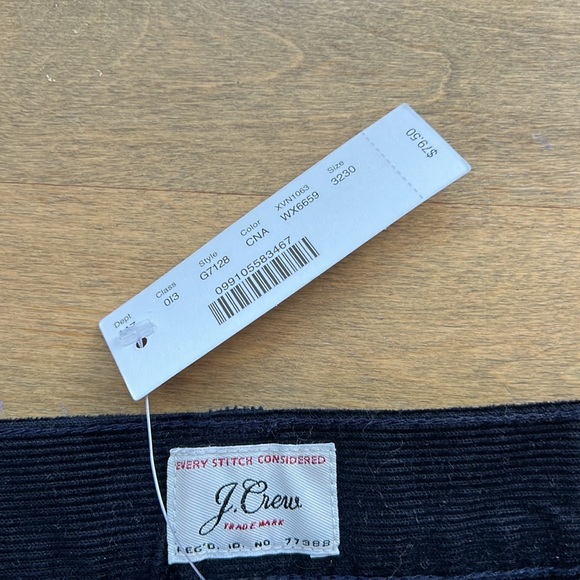 J Crew Navy Slim Corduroy Pants - Picture 3 of 4